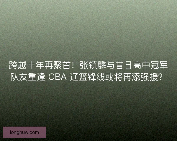 跨越十年再聚首！张镇麟与昔日高中冠军队友重逢 CBA 辽篮锋线或将再添强援？